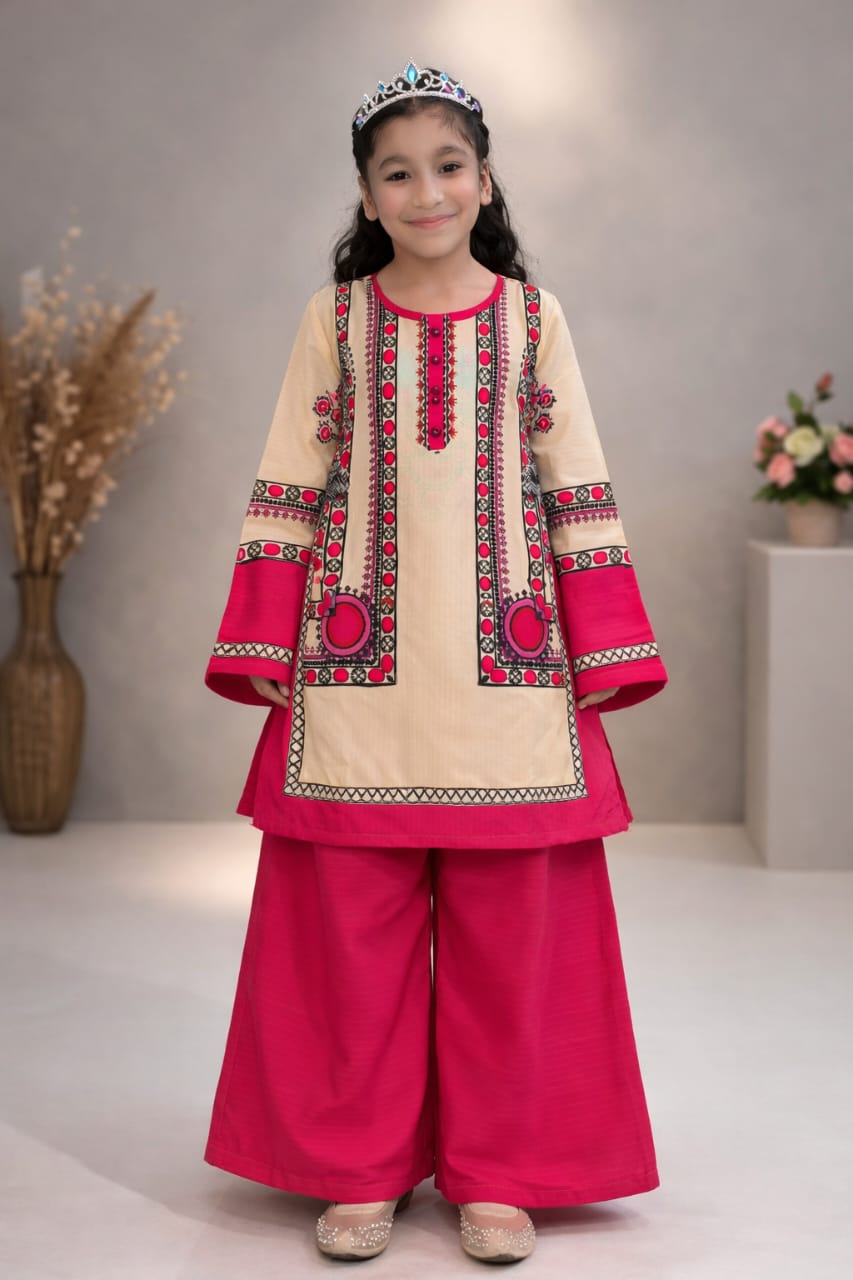 MeherZeen Royal Charm Kids Festive Set – Luxury 2 Piece Outfit