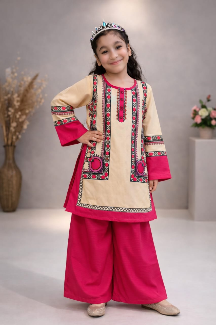MeherZeen Royal Charm Kids Festive Set – Luxury 2 Piece Outfit