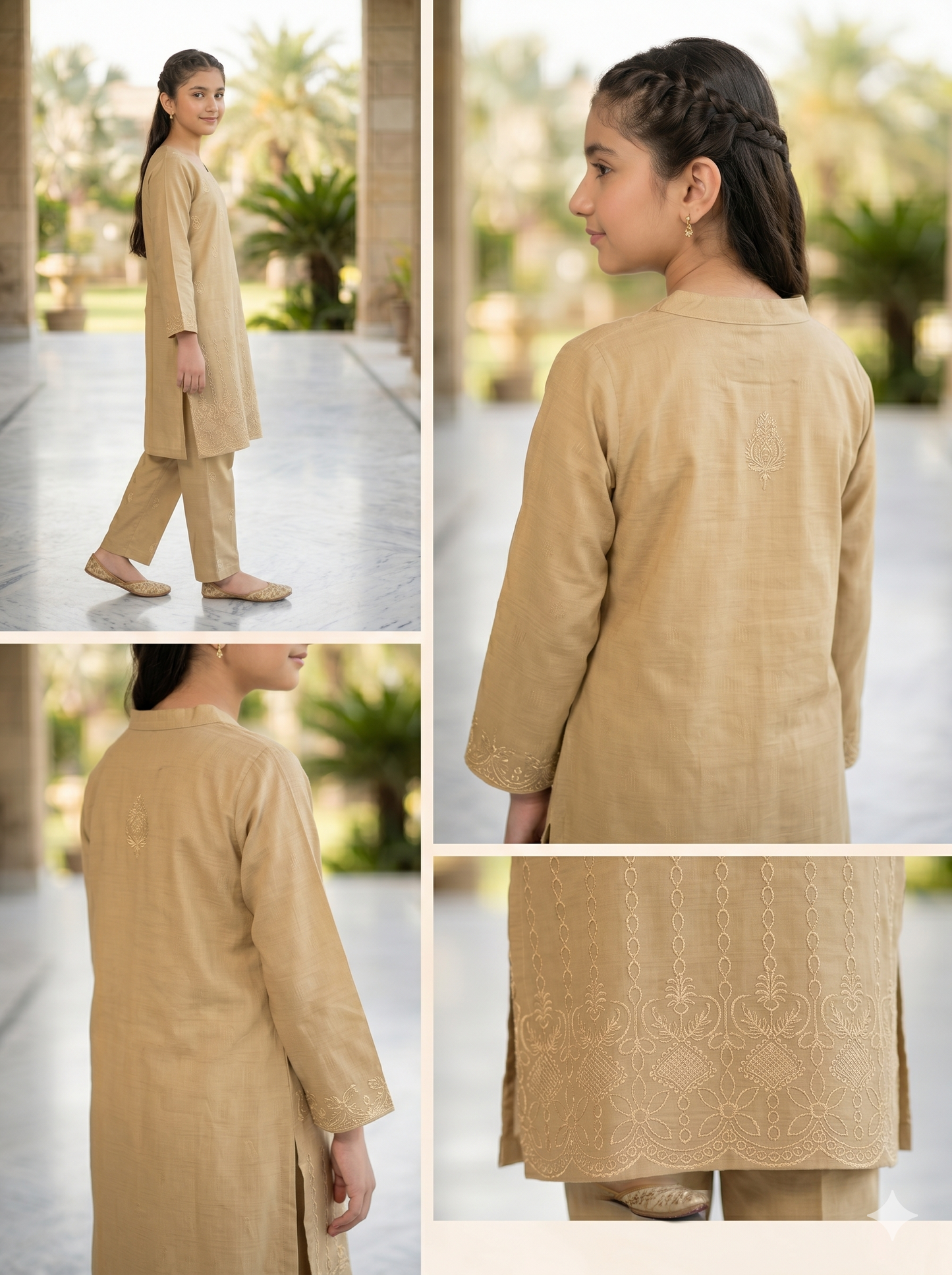 Zara — Girls' Chikankari Embroidered Shalwar Kameez | Eid 2026